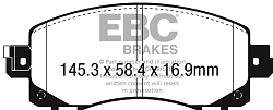 DPX2330 Klocki hamulcowe ULTIMAX2 EBC Brakes Subaru Impreza XV Forester Forester e-Boxer XV e-Boxer Outback