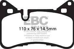 DP42117R Klocki hamulcowe YELLOWSTUFF EBC Brakes Mercedes-Benz CLS C218 CLS63 AMG CLS Shooting Brake X218 CLS63 AMG Mercedes-Benz C63 AMG W204 C63 AMG Black W204 CLS63 AMG C218 E63 AMG W212