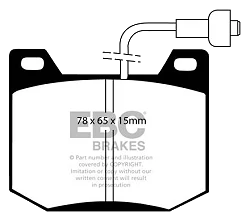 DP123/3 Klocki hamulcowe ULTIMAX2 EBC Brakes Chrysler UK 180 2 Litre - DP123/3