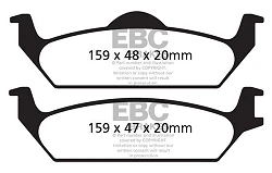 DP61648 Klocki hamulcowe GREENSTUFF EBC Brakes Dodge Dakota 2WD Dakota 4WD