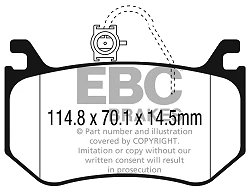 DP42326R Klocki hamulcowe YELLOWSTUFF EBC Brakes Alfa Romeo Giulia 952 Stelvio Alfa Romeo Giulia Stelvio Giulia 952 GTA Stelvio Q4
