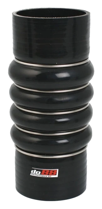 Wąż silikonowy czarny łącznik elastyczny 4-stopniowy 3,125" (80mm)