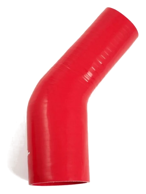 Wąż silikonowy czerwony 45 stopni 3,5 - 4" (89 - 102mm)