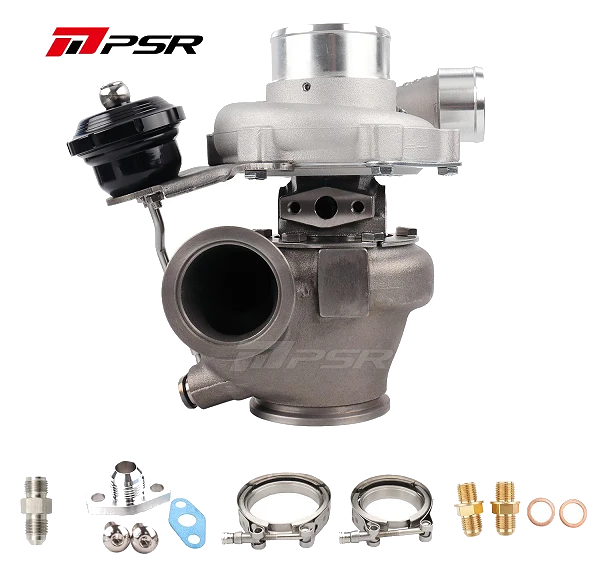 Turbosprężarka Pulsar PSR 2867 Gen2 .72 2.5" V-Band wlot 5 Bolt wylot Billet 15psi Łożyska kulkowe