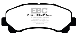 DPX2113 Klocki hamulcowe ULTIMAX2 EBC Brakes Isuzu Rodeo Chevrolet Thailand Trailblazer Holden Australia and New Zealand Colorado 7 Trailblazer DMAX Isuzu Thailand MU-X