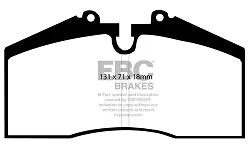 DP8767RP1 Sportowe klocki hamulcowe RP-1 Racing EBC Brakes Porsche 928 944 959 Porsche 911 964 911 993 928 944 968 911 964 Carrera RS 911 993 Carrera 911 993 Carrera Targa 911 993 Carrera 4
