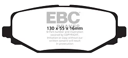 DP41889R Klocki hamulcowe YELLOWSTUFF EBC Brakes Chrysler Grand Voyager Fiat Freemont Lancia Voyager Dodge Grand Caravan Journey VW Routan