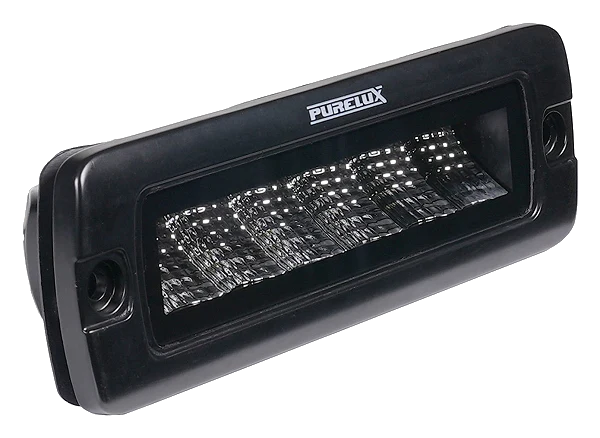 Lampa robocza Purelux Black Flush-Mount Slim 20 cm 30W Szeroki strumień IOD Performance 1 szt