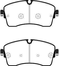 DP62385 Klocki hamulcowe GREENSTUFF EBC Brakes Jaguar Land Rover Defender 90 L663 Defender 110 L663 Discovery 5 Discovery Sport Range Rover L405 Range Rover Sport L494 Range Rover Evoque L55