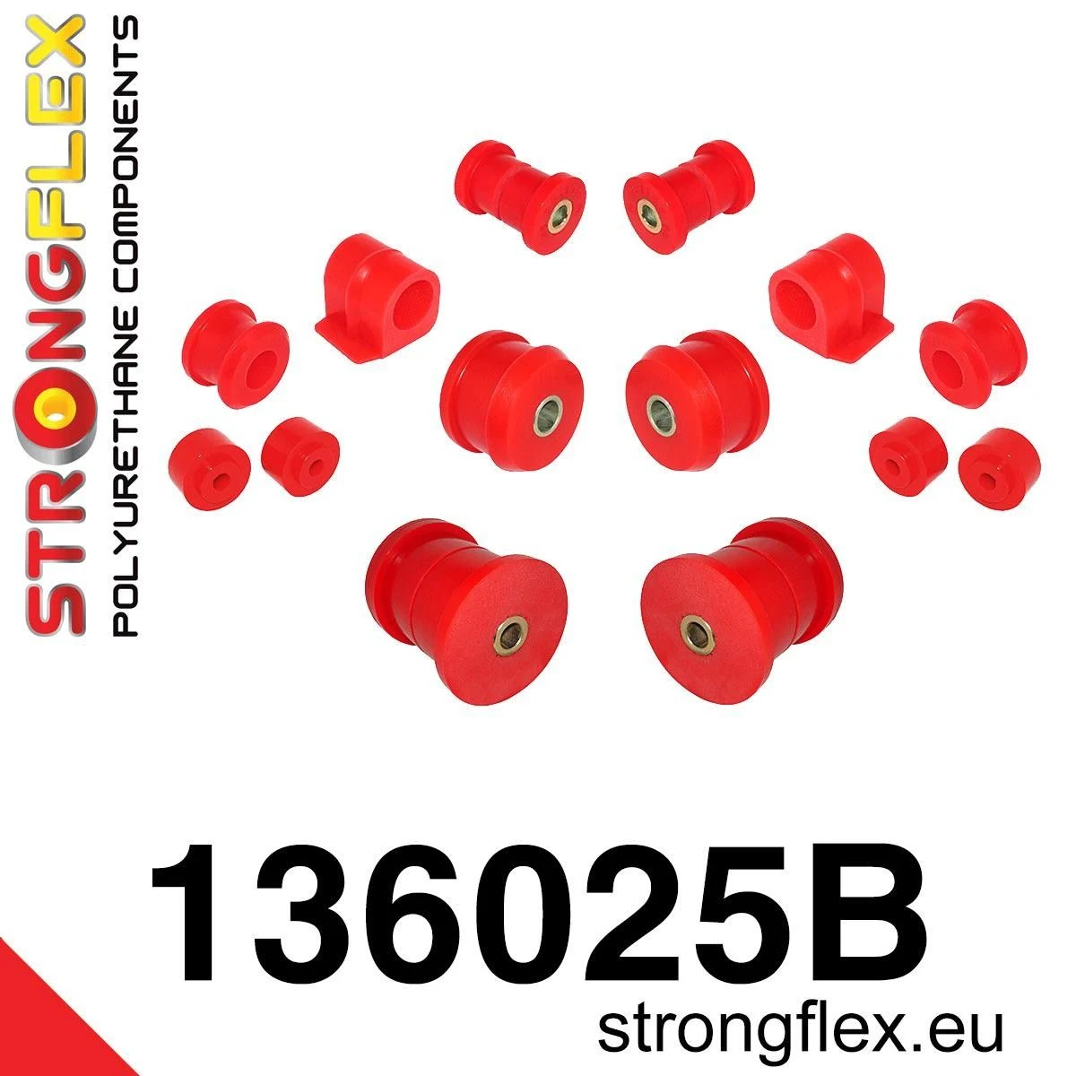 136025B: Zestaw poliuretanowy kompletny Opel Astra F