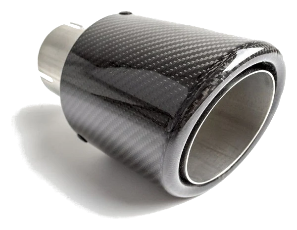 Uniwersalna końcówka tłumika okrągła 90mm długość 160mm średnica montażowa 50mm - N1-90CZ/50