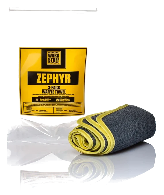 WORK STUFF Zephyr Waffle Towel 3-pack