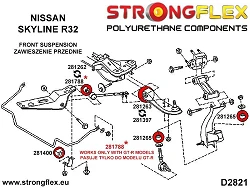 286216A: Kompletny zestaw zawieszenia R32 SPORT Nissan Skyline R32