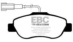 DP1573/2 Klocki hamulcowe ULTIMAX2 EBC Brakes Fiat 500 Ford Ka - DP1573/2