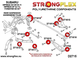 271615B: Tuleja wahacza tylnego górnego tylna Subaru BRZ