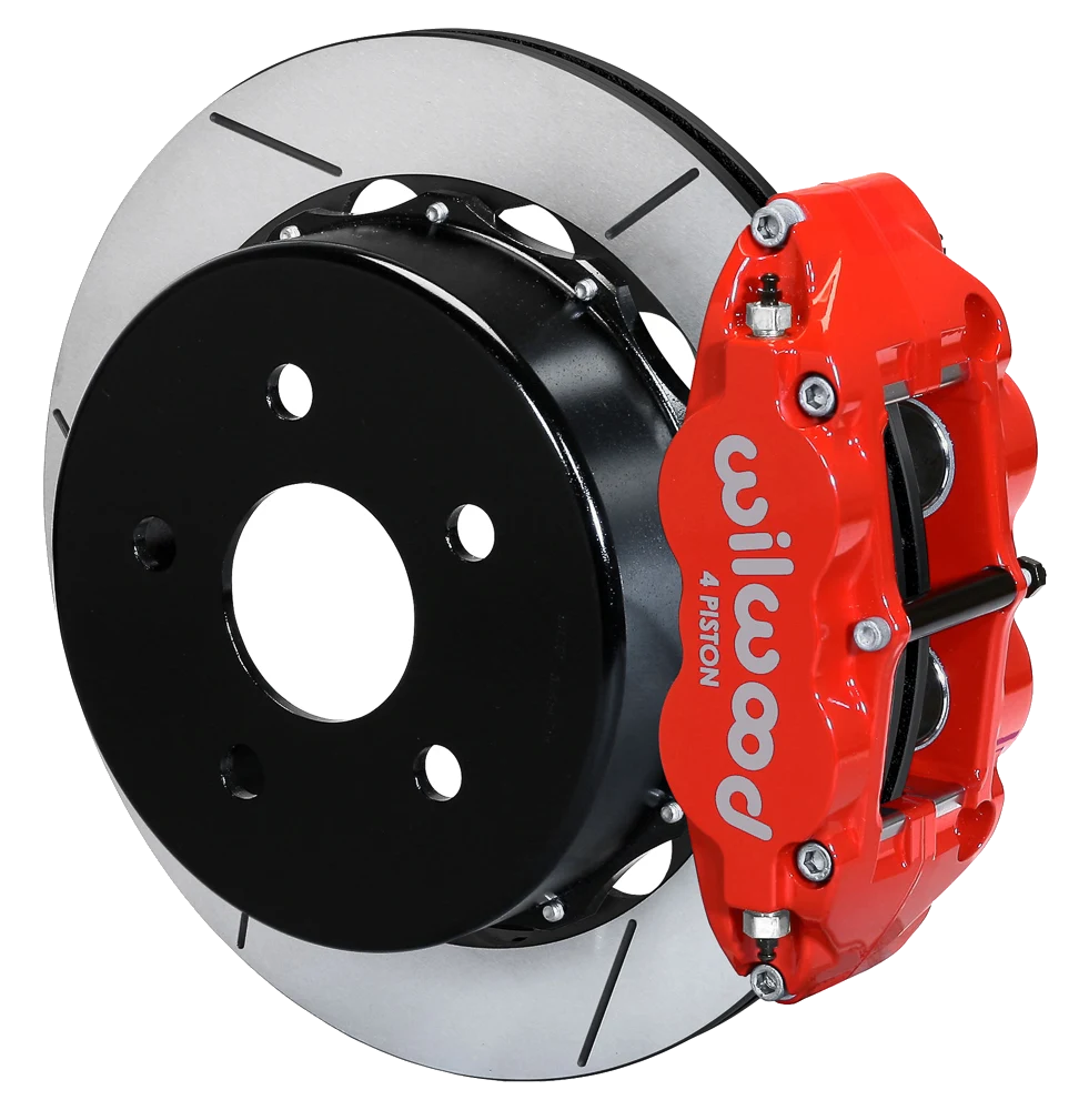 Wilwood 140-18075-R Forged Narrow Superlite 4R Big Brake Rear Brake Kit For OE Parking Brake 13.5 Red