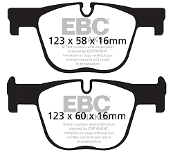 DP42131R Klocki hamulcowe YELLOWSTUFF EBC Brakes BMW 3 Series F30 330 3 Series F30 335 3 Series F30 340 3 Series F30 ActiveHybrid 3 3 Series xDrive F30 330 3 Series xDrive F30 335 3 Series x