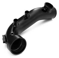Charge pipe BMW N54 135i 335i 1M z flanszą na BOV 50mm Czarny