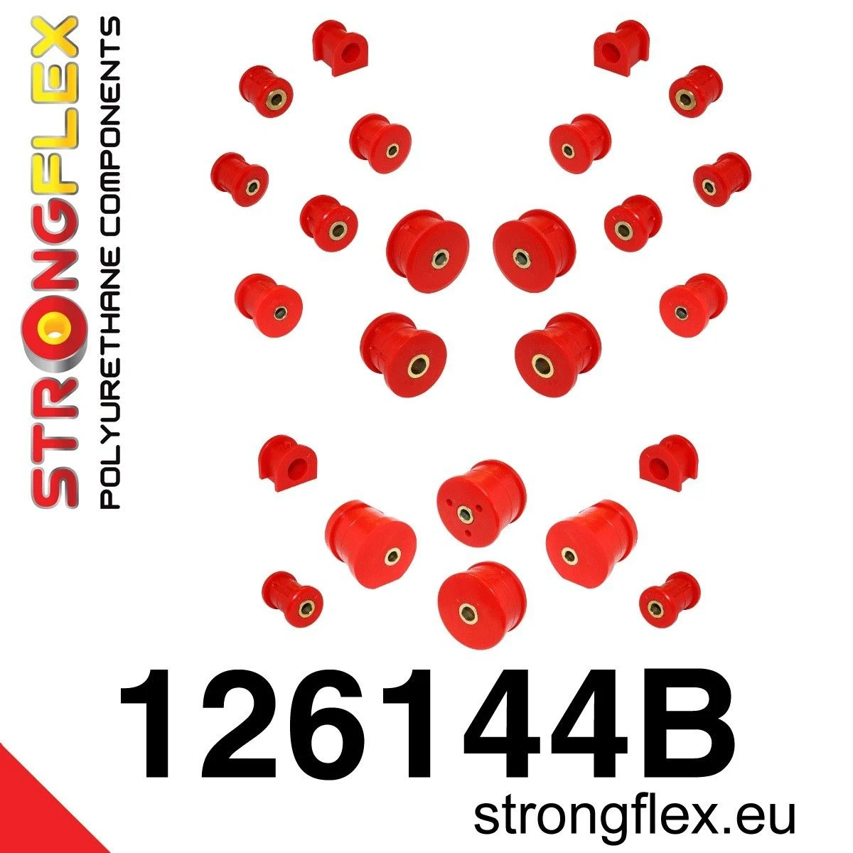 126144B: Zestaw poliuretanowy kompletny Mitsubishi Lancer EVO 7/8/9