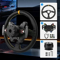Skórzana Kierownica Hub Panel Kontrolny Carbon SIMSONN Symulator Simracing