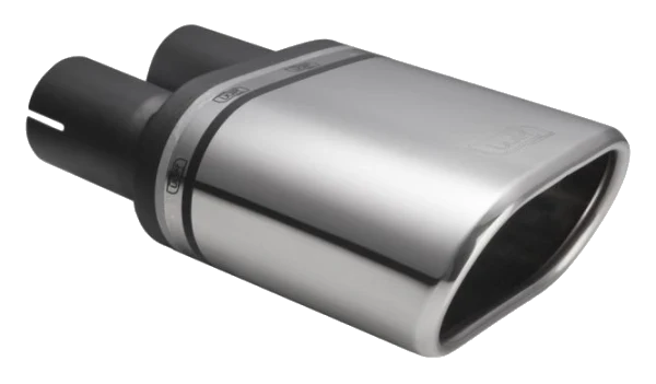 Uniwersalna końcówka tłumika owalna 145×75mm długość 140mm średnica montażowa 45mm - N3-21-1P*/45