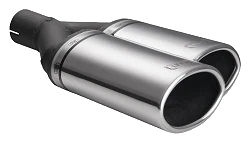 Uniwersalna końcówka tłumika owalna 220×80mm długość 220mm średnica montażowa 50mm - N2-54P*/50