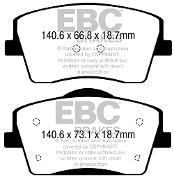 DPX2365 Klocki hamulcowe ULTIMAX2 EBC Brakes Volvo XC40 T3 XC40 B4 XC40 B5 XC40 T4 XC40 T5 XC40 D3 XC40 D4 XC40 T2 XC40 B3