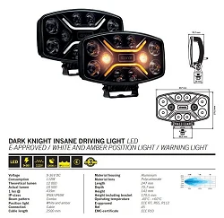 Lampa robocza halogen Led Dark Knight Insane IOD Performance