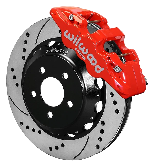 Wilwood 140-13886-DR AERO6 Big Brake Zestaw hamulcowy przedni 14.00 wiercony czarny Ford