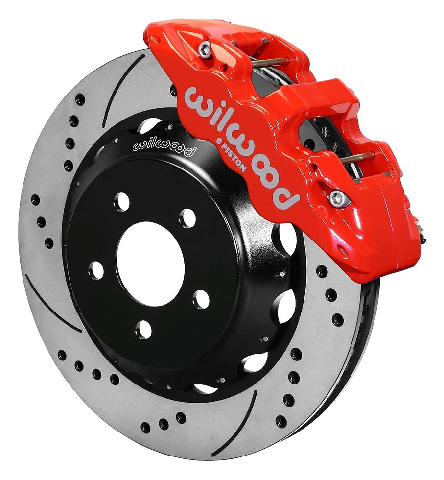 Wilwood 140-13886-DR AERO6 Big Brake Zestaw hamulcowy przedni 14.00 wiercony czarny Ford