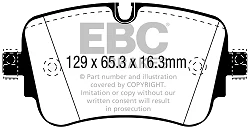 DP32299C Klocki hamulcowe REDSTUFF EBC Brakes Audi A6 quattro C8 A6 quattro Avant C8 A6 allroad quattro C8 A7 quattro 4G9 A8 quattro D5 Audi A6 quattro