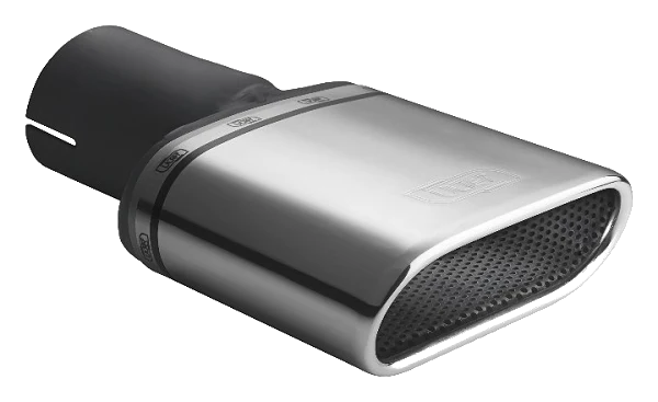 Uniwersalna końcówka tłumika owalna 167×60mm długość 120mm średnica montażowa 55mm - N1-50/55