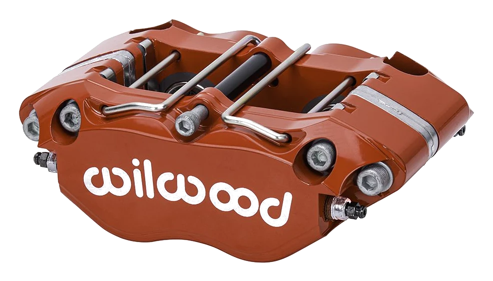 Uniwersalny zacisk hamulcowy 4 tłoczkowy Wilwood 120-16686 Narrow Dynapro-P czerwony