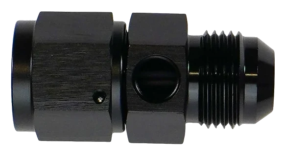 Adapter obrotowy 10AN męski Flare na żeński Flare z portem 1/8" NPT DeatschWerks