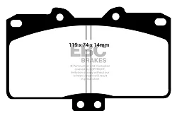 DP41097R Klocki hamulcowe YELLOWSTUFF EBC Brakes Mitsubishi 3000 GT 3000 GTO Dodge Stealth Mitsubishi 3000 GT VR-4