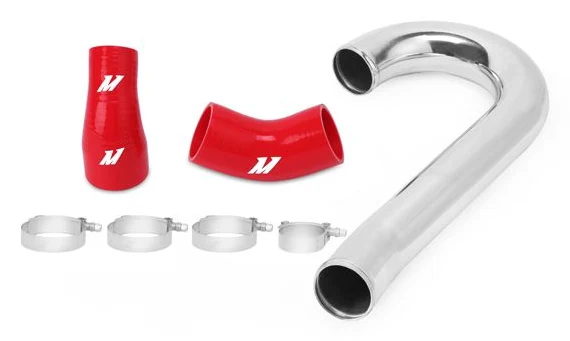 Dolne orurowanie intercoolera Mishimoto Mitsubishi Lancer Evolution VII/VIII/IX 2001-2007 Czerwone silikony