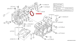 Uszczelniacz wału korbowego tył OEM 806786040 Subaru Impreza Forester EJ20 EJ205 EJ207 EJ255 EJ257