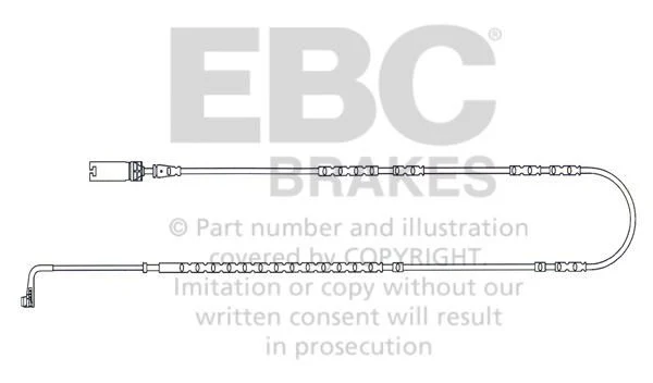 EFA132 Czujnik zużycia klocków hamulcowych EBC Brakes BMW X1 E84