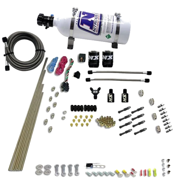 8-Cyl Dry Direct Port 2 Solenoids (200-600Hp Jetting) 5Lb Nitrous Express NX 93006-05