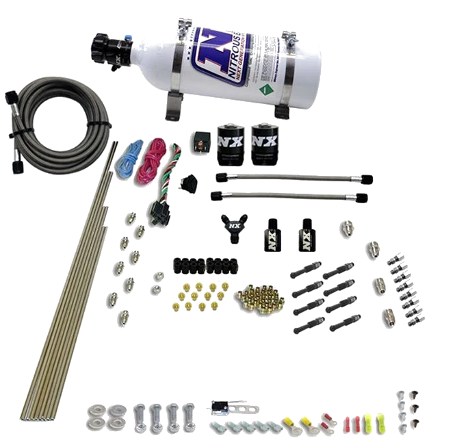 8-Cyl Dry Direct Port 2 Solenoids (200-600Hp Jetting) 5Lb Nitrous Express NX 93006-05