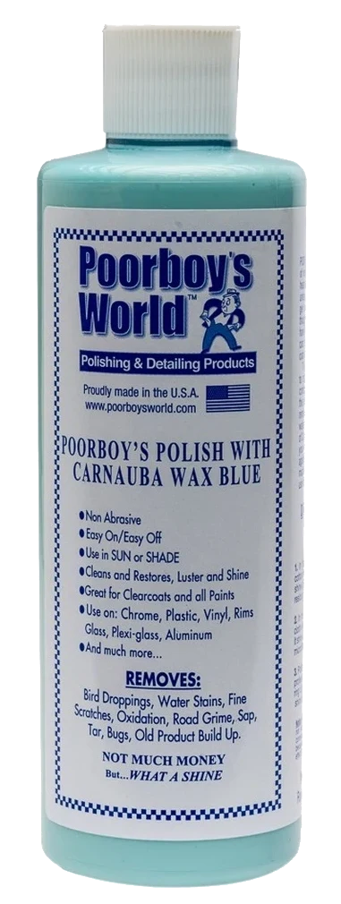 POORBOY'S WORLD Polish with Carnauba Wax Blue AIO oczyszcza i zabezpiecza 473ml