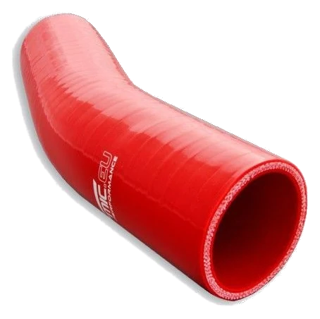 Kolanko silikonowe 23' 76mm Czerwony