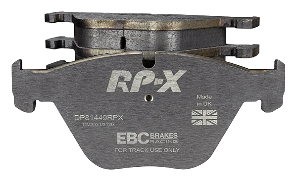 DP81449RPX Sportowe klocki hamulcowe RP-X Racing EBC Brakes BMW 1 Series E82 1M Coupe 1M 1 Series E82 M Coupe 135 5 Series E60 520 5 Series E60 523 5 Series E60 525 5 Series E60 530 5 Series