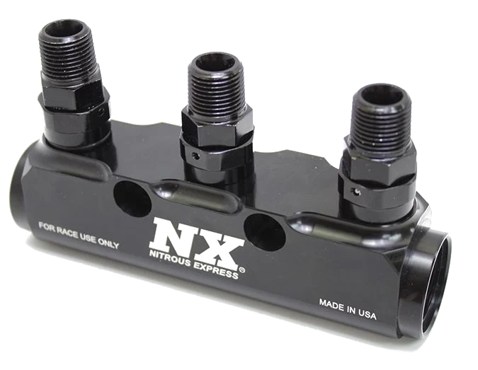 3 Port Fuel Log with Fittings Nitrous Express NX 15843