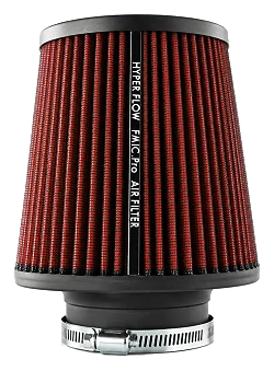 Stożkowy filtr powietrza FMIC.Pro dł. 150mm średnica montażowa 70mm czerwony