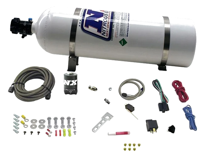 Diesel Stacker 3 Nitrous Express NXD12001 with Solenoid 15Lb Bottle (6.8 kg)