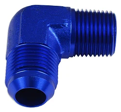 AN10-3/4 NPT 90'  Nypel adapter męsko-męski Niebieski