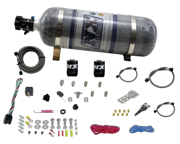 EFI Single Nozzle System 35-50-75 Hp with 12Lb Carbon Bottle for All Sport Compact Nitrous Express NX 20923-12