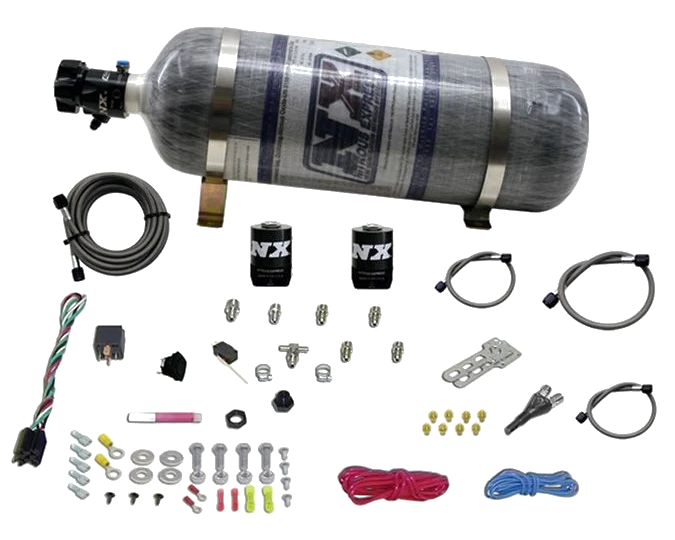 EFI Single Nozzle System 35-50-75 Hp with 12Lb Carbon Bottle for All Sport Compact Nitrous Express NX 20923-12