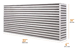 Mishimoto MMUIC-11 Universal Air-to-Air Race Intercooler Core 22 in x 10in x 4in